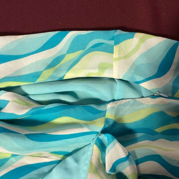 Chadwicks Silk Ruffled mock wrap blouse size 16 - Picture 6 of 8